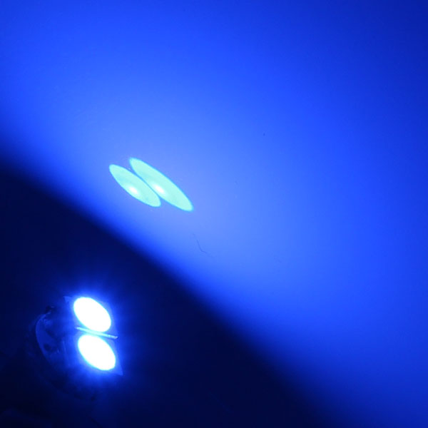 T4.2 2連 SMD LED バルブ エアコンパネル球 メーター球 ブルー　1個