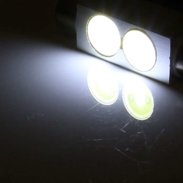 T10×42mm 2W SMD/LEDバルブ ルームランプ アルミヒートシンク