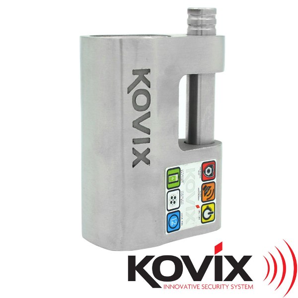 KOVIX アラーム付パッドロック＆チェーンロックセット1.5m 防犯