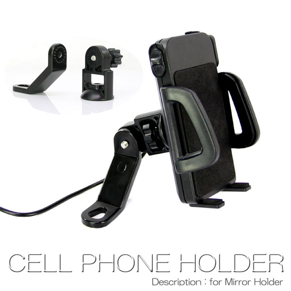 バイク 用 スマートフォン ホルダー 携帯電話ホルダー USB 充電