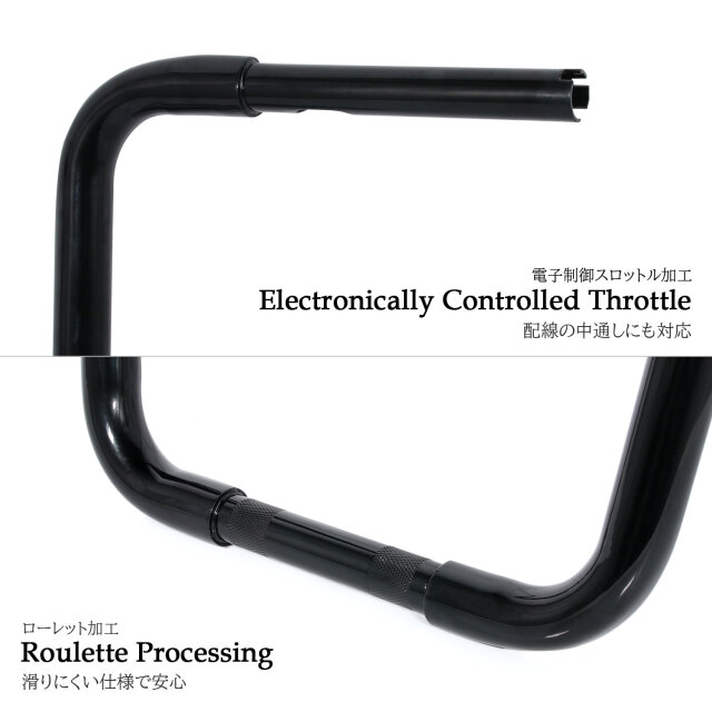 1インチ ハンドル バー 18インチ インチバー エイプバー ブラック