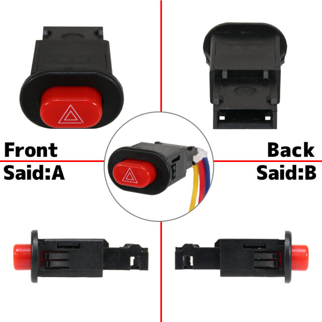 汎用 バイク オートバイ用 ハザード ハザードスイッチ ハンドルバー  