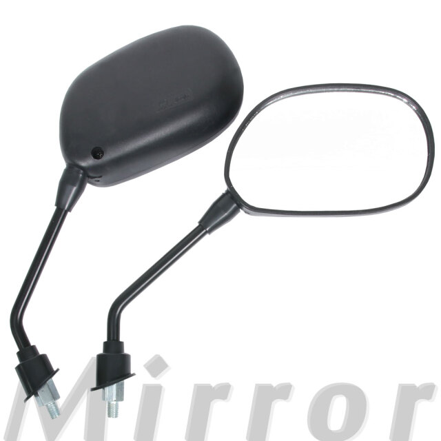 汎用 ラウンドミラー 丸型 ブラック 左右セット 純正タイプ 8mm 正ネジ ｂ バイク バイクミラー オートバイ ミラー カスタム パーツ