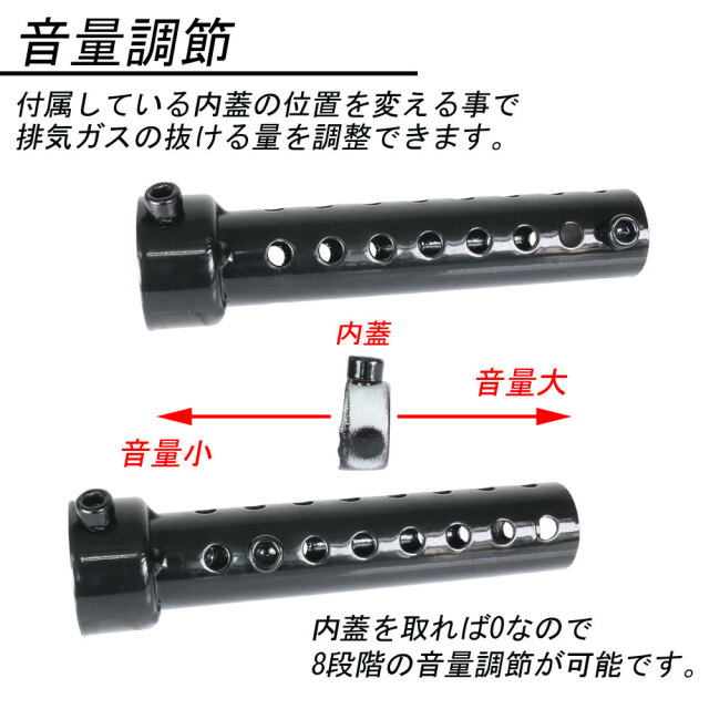 インナーサイレンサー マフラー 音量調整 インナーバッフル 35mm マフラー ストレートタイプ 汎用 バイク オートバイ パーツ カスタム