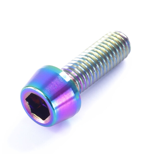 【絶品】 M5×15 P0.8 焼き色 ピッチ0.8 15mm 5mm 1本 チタンボルト アクセサリー