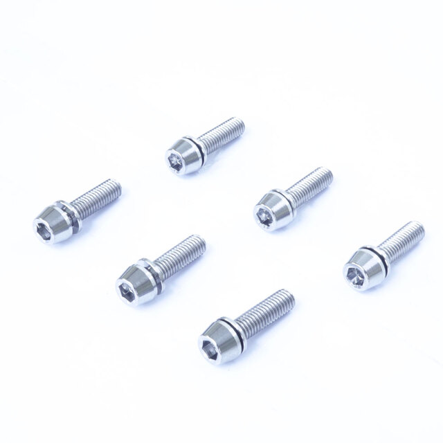 M5×18 P0.8 チタンボルト 6本セット 5mm 18mm ピッチ0.8