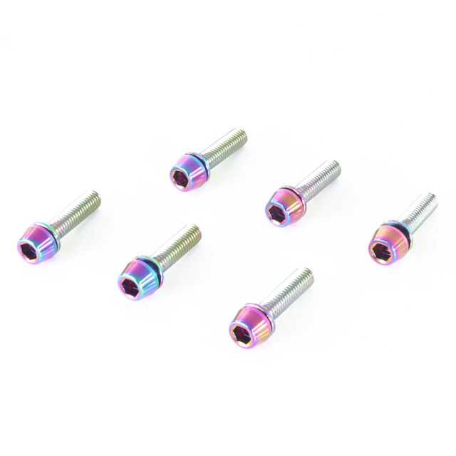 M5×20 P0.8 チタンボルト 6本セット 5mm 20mm ピッチ0.8