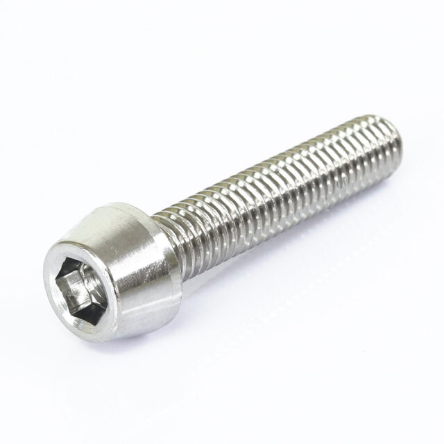 64チタン合金ボルト M5×18mm P0.8 6本セット ワッシャー付き テーパーキャップ ゆうパケット対応 焼き色有り Ti-6Al-4V ファッション 64チタン合金ボルト M5×18mm P0.8 6本セット ワッシャー付き テーパーキャップ ゆうパケット対応 焼き色有り Ti-6Al-4V ファッション