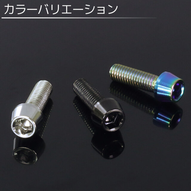 M6×20 P1.00 チタンボルト 2本セット 6mm 20mm ピッチ1.00
