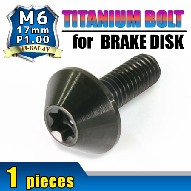 M6×17 P1.00 チタンボルト ブレーキディスクボルト 1本 6mm 17mm