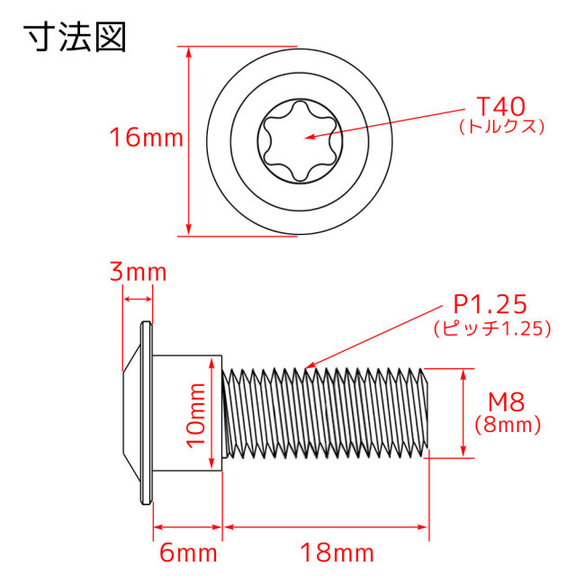 ﾁﾀﾝﾎﾞﾙﾄﾁﾀﾝM8×24