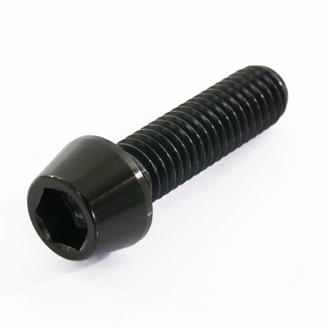 M6×22 P1.00 チタンボルト 1本 6mm 22mm ピッチ1.00 ブラック
