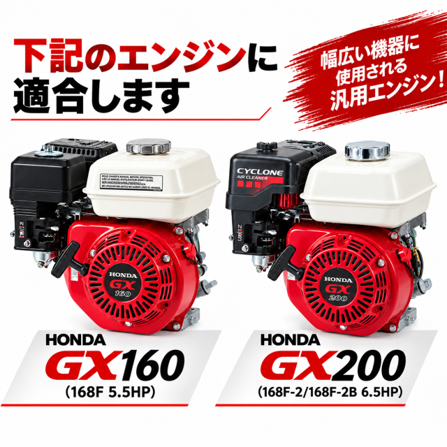 ホンダ GX160 GX200 168F 168F-2 5.5HP 6.5HP エンジンガスケット