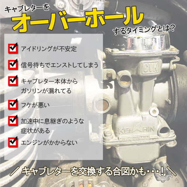Z400FX Z400J Z550 キャブレター リペアキット 燃調キット 4気筒分 