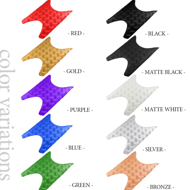 アルミ調 ステップマット ホンダ ライブディオ J/S/SR/ZX/ST AF34 AF35