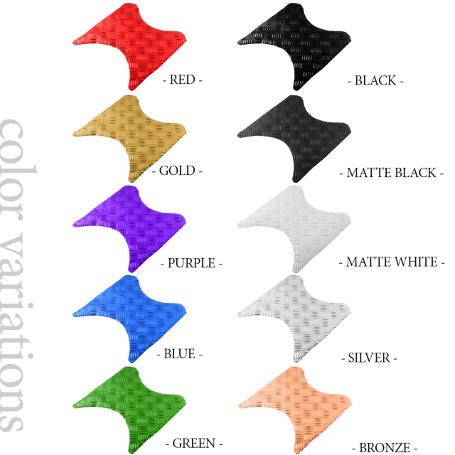 アルミ調 ステップマット スズキ レッツ4 G/バスケット/パレット CA41A