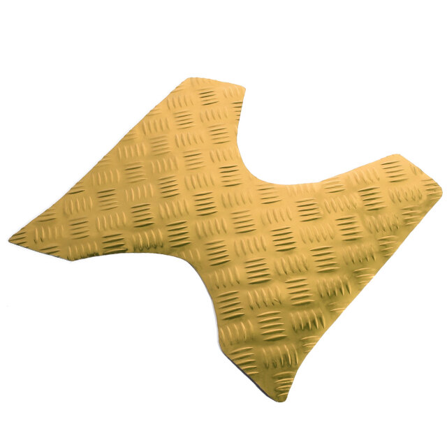 アルミ調 ステップマット ヤマハ シグナスX/SR SE12J SE371 ブラック