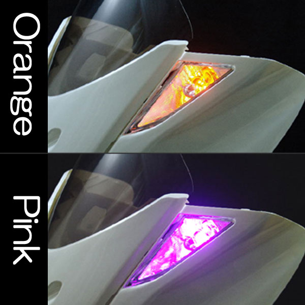 爆光 マジェスティC（SG03J） ウィンカー LED左右セット ピンクLED