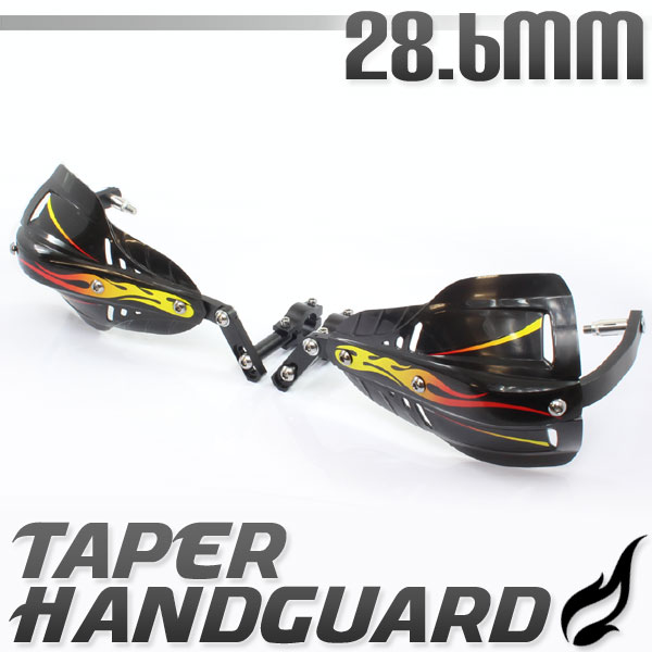 汎用 アルミ ハンドガード ナックルガード 22.2mm/22.2パイ ブラック