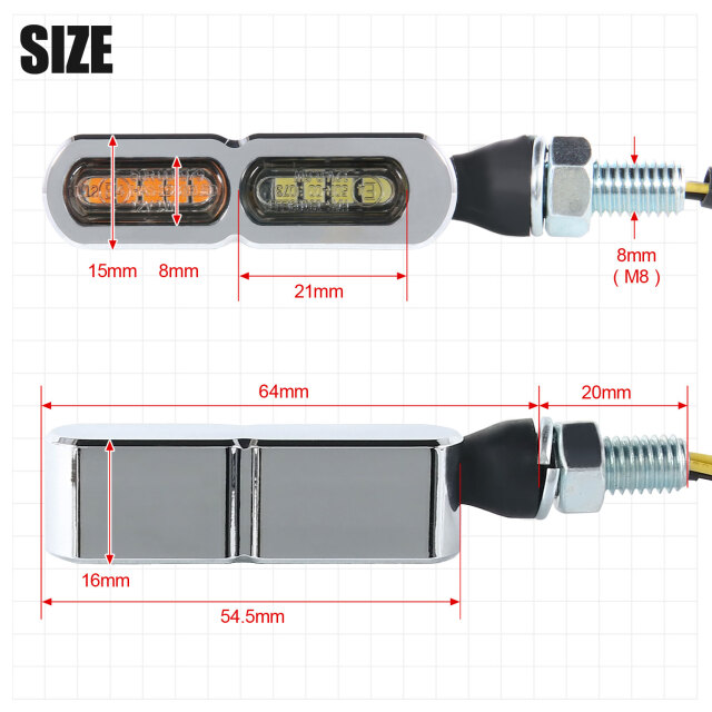 11月11限定値下！ウインカーランプNanoシングルLED12V1.5W 2個入