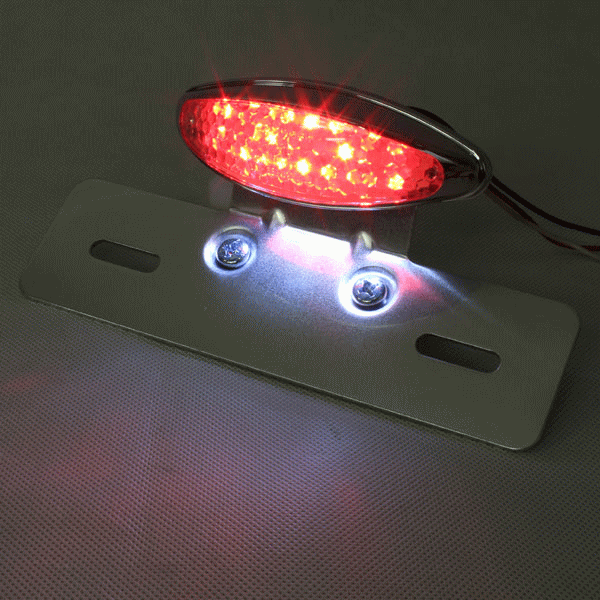 テールランプ クリア/レッド スリムデザイン 汎用 スリムエッジ LEDテールランプ クリア/レッド テールライト
