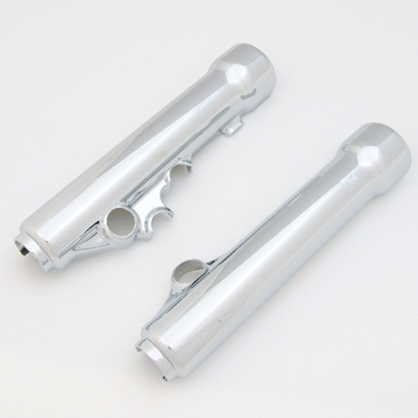 スズキ アドレスV125/G/S(CF46A/CF4EA/CF4MA)用:メッキフロントフォークカバー