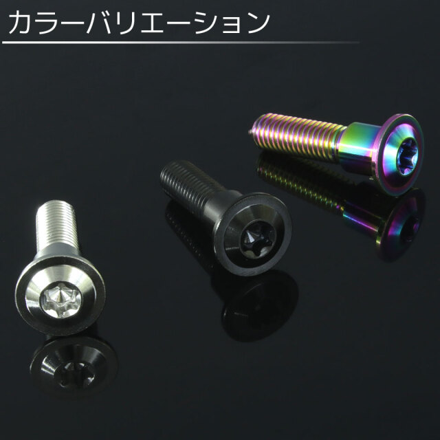 M8×33 P1.25 チタンボルト ブレーキディスクボルト 10本セット