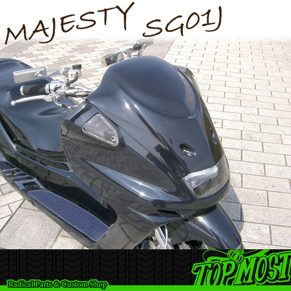 マジェスティ用(4HC):TOPMOST製 フロント フェイスマスク 純正色塗装込み # TOPMOST SG01 FRONT FACEMASK