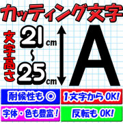 カッティング文字 21cm/22cm/23cm/24cm/25cm