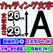 カッティング文字 26cm/27cm/28cm/29cm