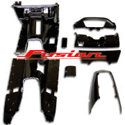 フュージョン　インナーカウル　ブラック塗装済み