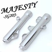 マジェスティー250用(SG20J/4D9):メッキフロントフォークカバー