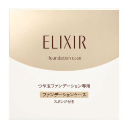 【15％ＯＦＦ】　資生堂　エリクシール　シュペリエル　つや玉ファンデーション　ケースT（専用スポンジ付き）