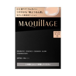 【20％OFF】 資生堂 マキアージュ ドラマティックエッセンスクッション グロウ レフィル 1：ミディアムオークル SPF50+・PA++++ 13g（ファンデーション）