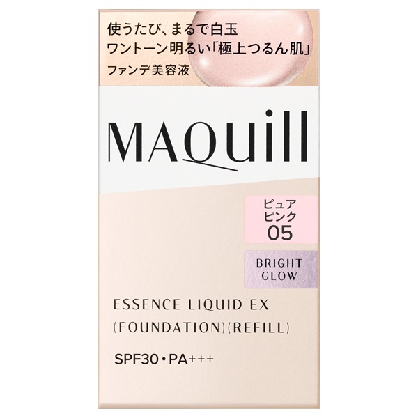 【20％ＯＦＦ】 資生堂 マキアージュ エッセンスリキッド EX ブライトグロウ SPF30・PA+++ レフィル ピュアピンク05 24ml(リキッドファンデーション)