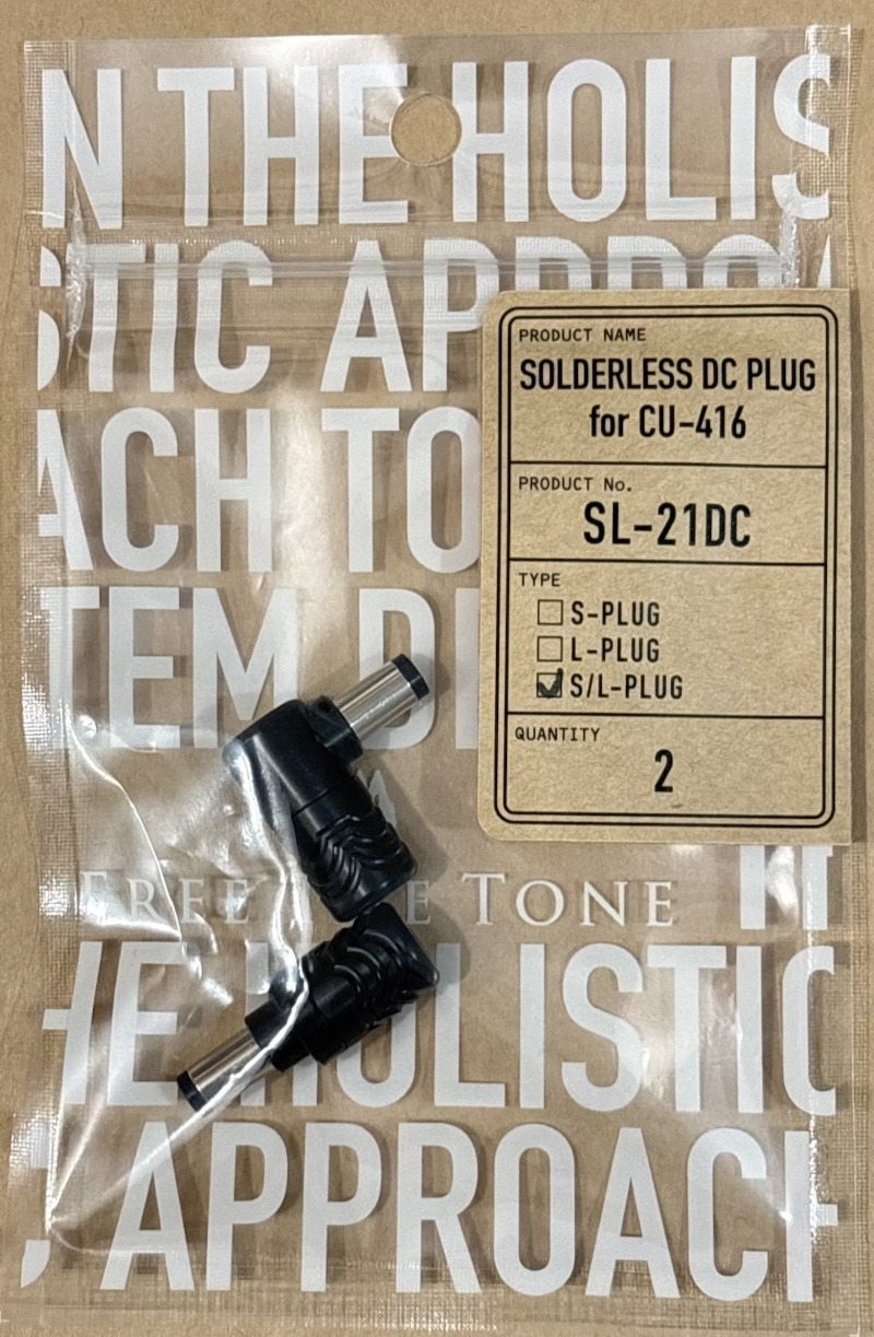 【追跡可能メール便(ポスト投函)でお届けします】【代引き不可です】FREE THE TONE 《フリーザトーン》【SL-21DCSL-2P】 SOLDERLESS DC PLUG／ソルダーレスDCプラグ／ストレート型&L型／各1個入り