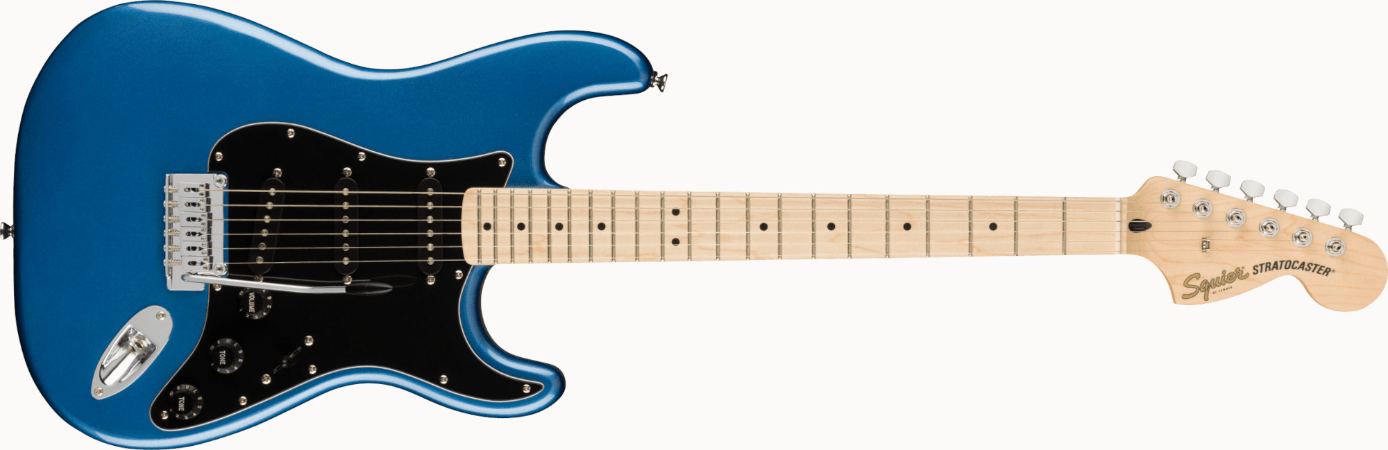 Squier by Fender《フェンダー》《スクワイヤー》Affinity Series Stratocaster Maple Fingerboard, Black Pickguard, Lake Placid Blue