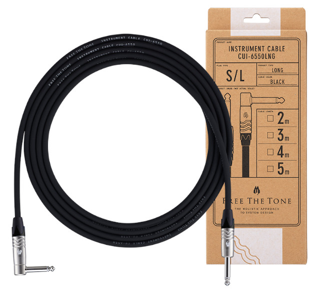 FREE THE TONE 《フリーザトーン》INSTRUMENT CABLE / CUI-6550LNG LONG PLUG 5.0m S/L