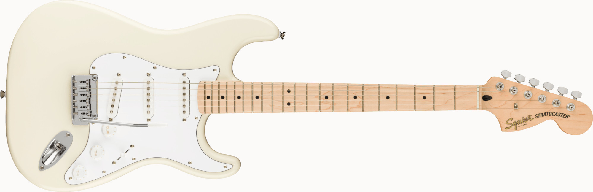 Squier by Fender《フェンダー》《スクワイヤー》Affinity Series Stratocaster Maple Fingerboard, Olympic White