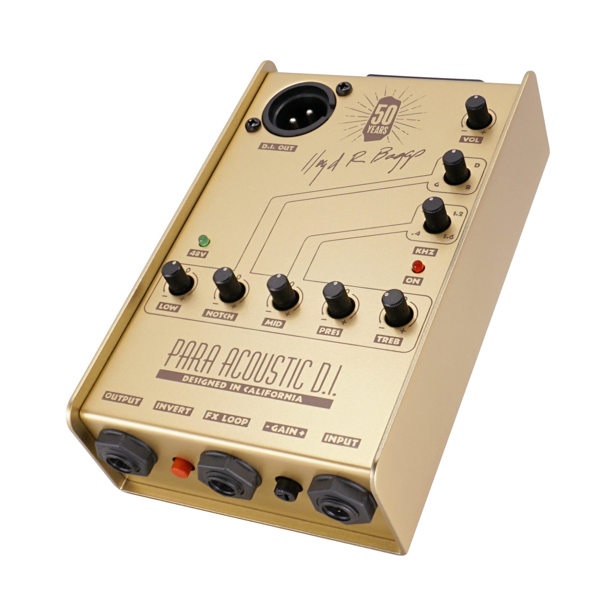【送料無料】【数量限定カラー】L.R.Baggs《LRバッグス》Gold Para Acoustic D.I.《アコースティックギター用プリアンプ》《D.I.》