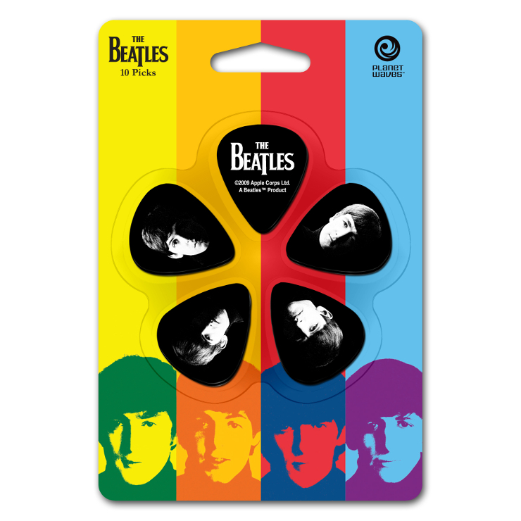 【外装汚れ特価】Planet Waves プラネットウェーブ [1CBK6-10B2] The Beatles Pick Set Heavy ビートルズピックセット／ティアドロップ／ヘビー／5柄各2枚ずつ10枚入り【返品・交換不可】