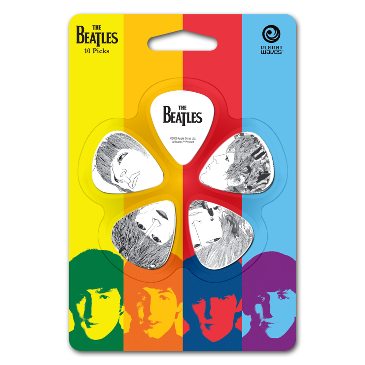 【外装汚れ特価】Planet Waves プラネットウェーブ [1CWH6-10B3] The Beatles Pick Set Heavy ビートルズピックセット／ティアドロップ／ヘビー／5柄各2枚ずつ10枚入り【返品・交換不可】