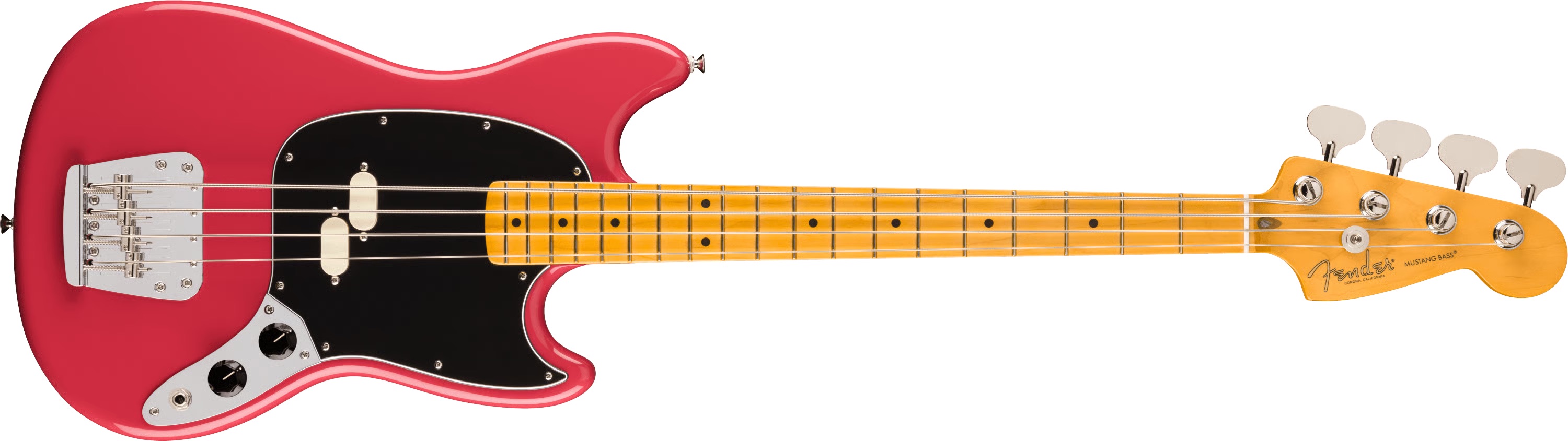 【送料無料】Fender《フェンダー》American Professional Classic Mustang Bass®, Maple Fingerboard, Faded Dakota Red《アメリカン・プロフェッショナル・クラシック》《ムスタング・ベース》