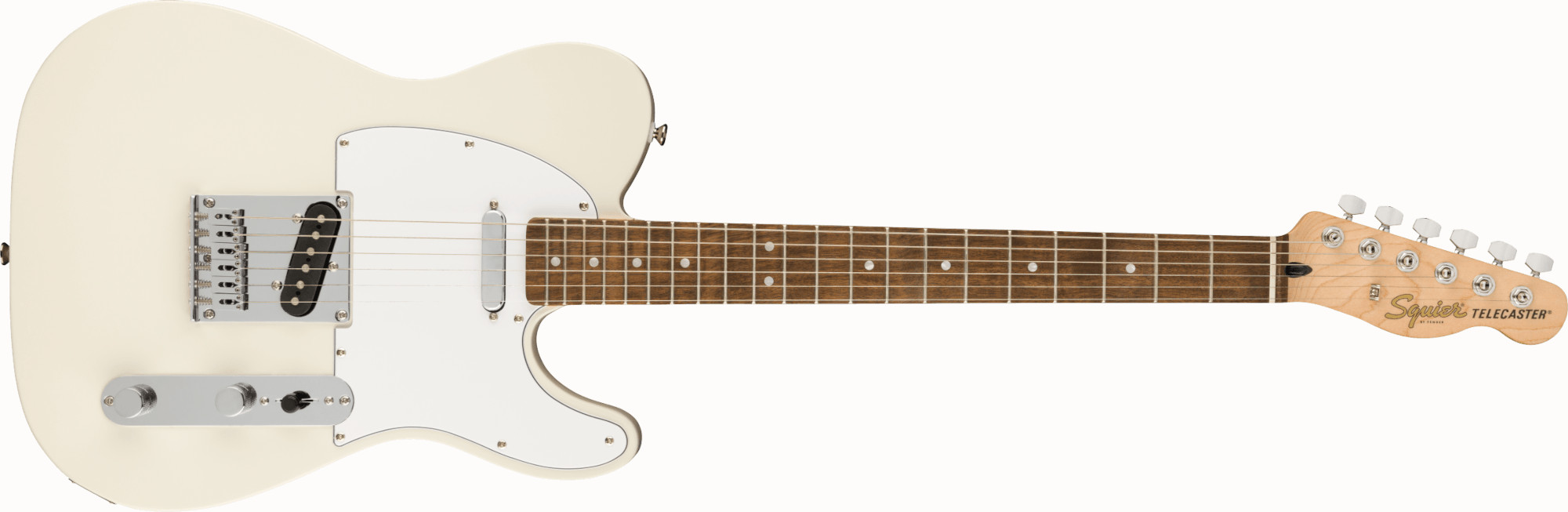 Squier by Fender《フェンダー》《スクワイヤー》 Affinity SeriesTelecaster, Laurel Fingerboard, White Pickguard, Olympic White