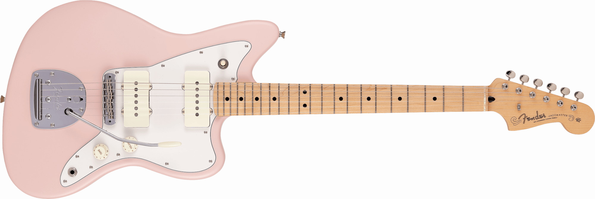【展示品特価 !! /在庫限り】FENDER Made in Japan Junior Collection Jazzmaster,  Maple Fingerboard, Satin Shell Pink《フェンダー》【Made in JAPANクオリティー】 展示によるクスミ等は、ご容赦下さい。
