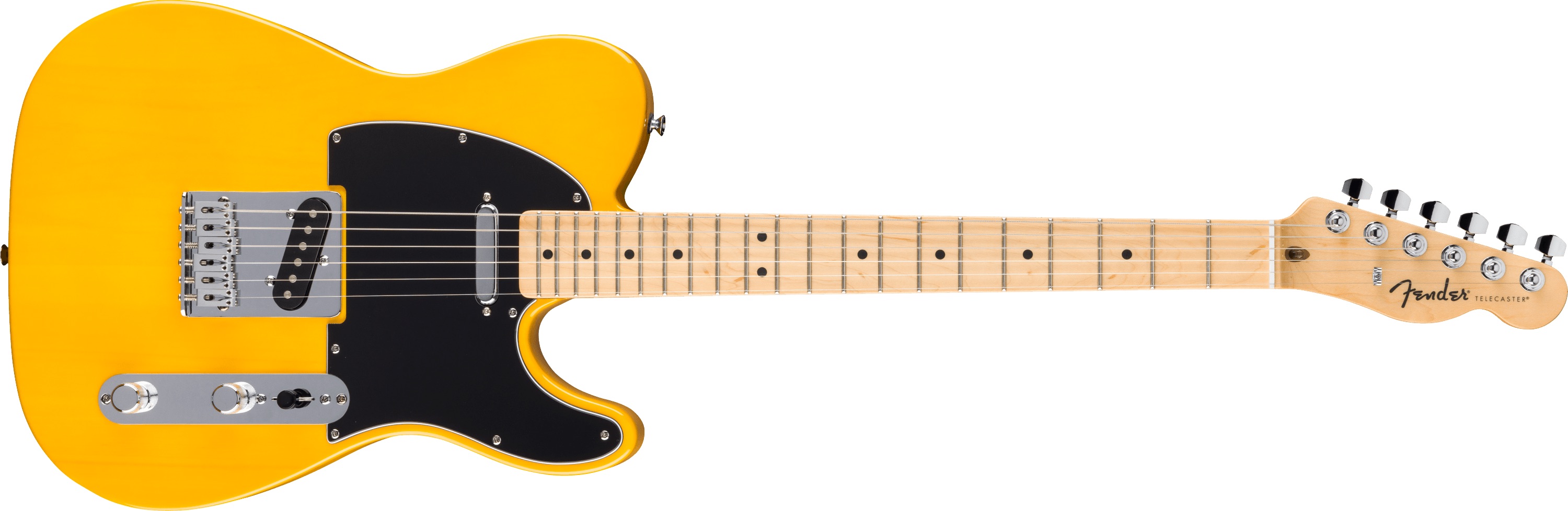 【送料無料】Fender Standard Telecaster, Maple Fingerboard, Black Pickguard, Butterscotch Blonde《フェンダー》《スタンダード・シリーズ》《テレキャスター》