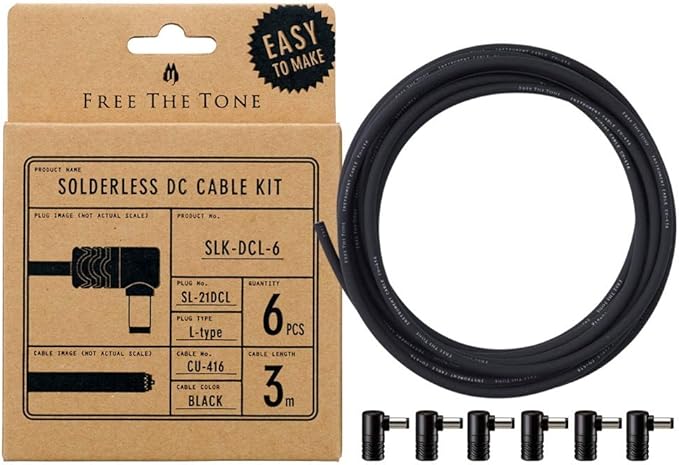 FREE THE TONE 《フリーザトーン》SLK-DCL-6 / SOLDERLESS DC CABLE KIT《ソルダーレスDCケーブルキット / 内径2.1mm》