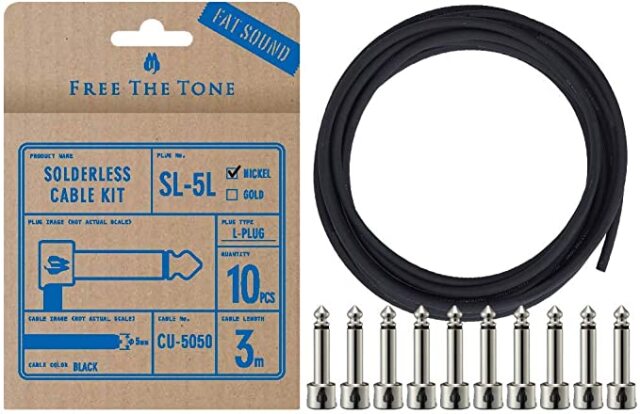 FREE THE TONE 《フリーザトーン》SOLDERLESS CABLE KIT  SL-5L-NI-10K CU-5050用 ソルダーレスケーブルキット ／3m