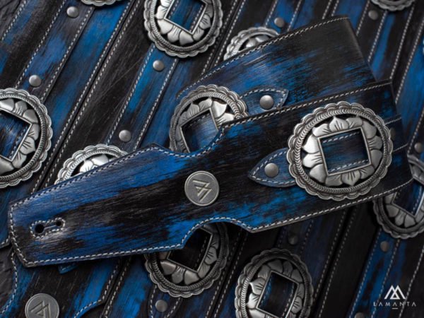 【送料込】LAMANTA STRAP《ラマンタ》Big Mamma Relic Black×Blue / LM35RSL《ストラップ》