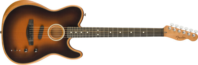 【在庫限り/展示入替のため特価!!】Fender American  Acoustasonic Telecaster, Ebony Fingerboard, Sunburst フェンダー アメリカン アコスタソニック テレキャスター